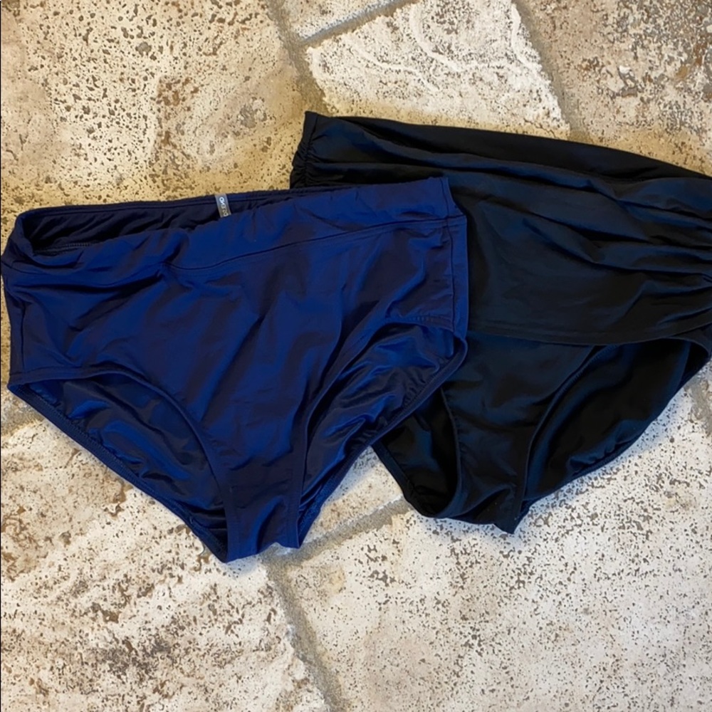 Land’s End high rise bikini bottom size 12